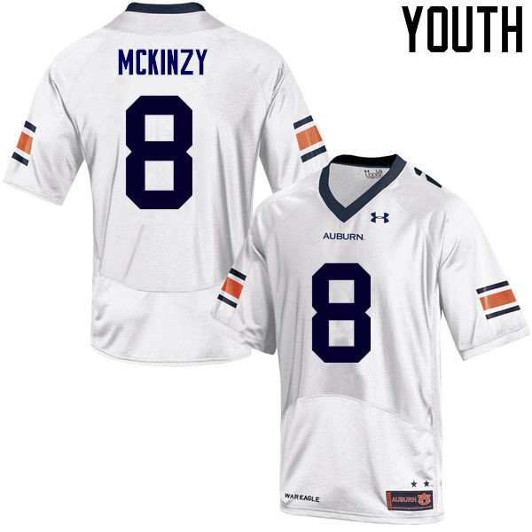 Youth Auburn Tigers #8 Cassanova McKinzy College Football Jerseys Sale-White